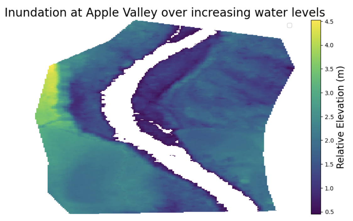 apple valley over increasing water levels