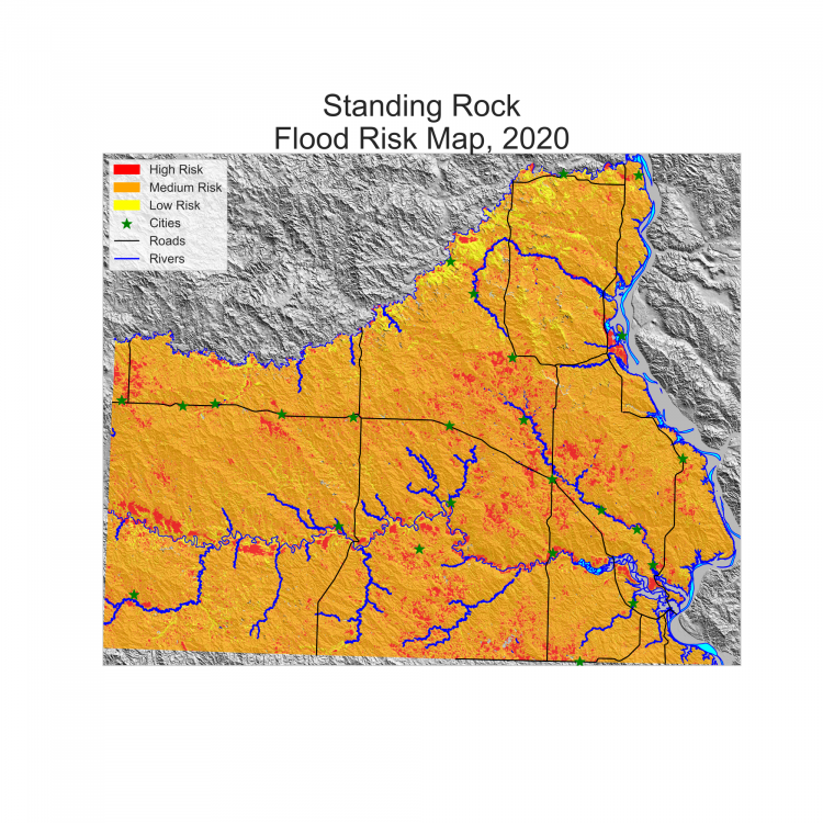 Standing Rock Flood Risk Map