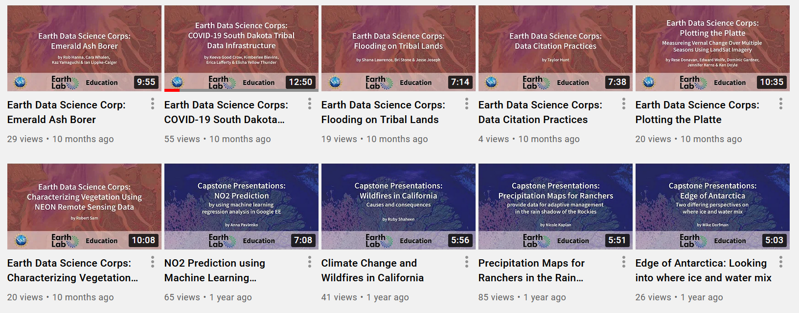 earth lab youtube features 7/21