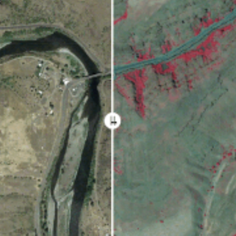 Landslide markings