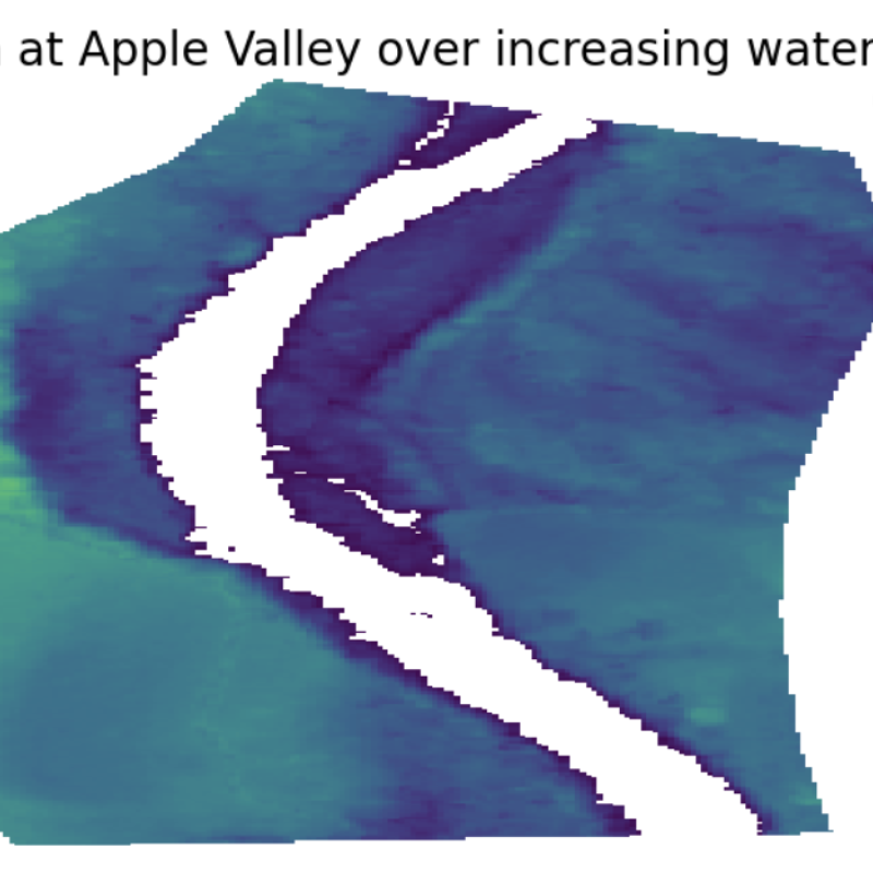 apple valley over increasing water levels