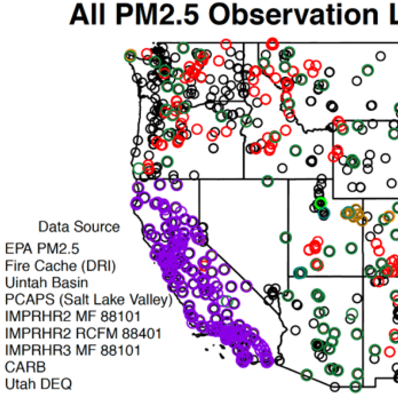 PM2.5 Observation Locations