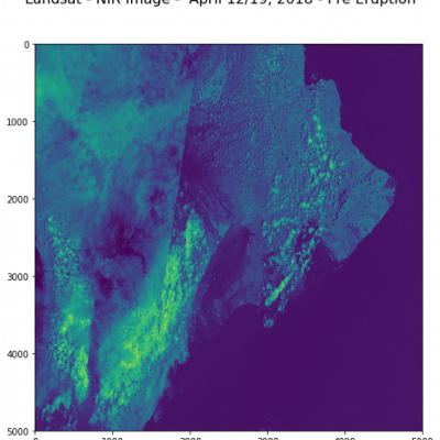 Landsat NIR Image pre-eruption